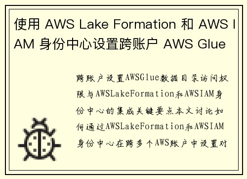 使用 AWS Lake Formation 和 AWS IAM 身份中心设置跨账户 AWS Glue